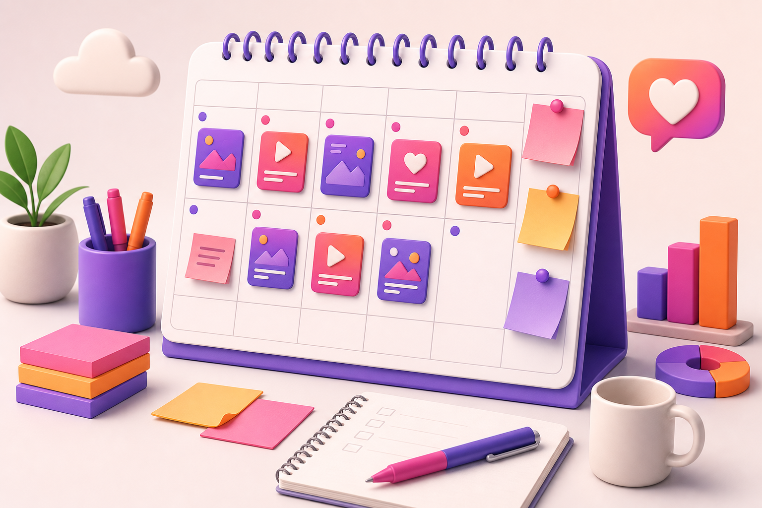 Como montar um calendario de conteudo do Instagram que roda sozinho